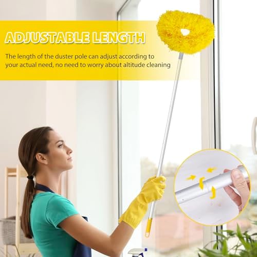 FONUNO Ceiling Fan Cleaner Duster High Ceiling Extended Fan Blade Cleaner - Image 3