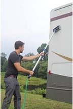 Camco Flow-Through Wash Brush with Push Button Telescoping Handle - Connect to Standard Water Hose to Clean Your Vehicle | Great for RV, Truck Boat and Car Washing - (41960) - Image 5