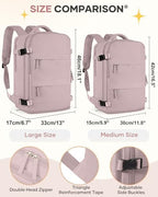 coofay Large Travel Backpack For Women Men Airline Approved Carry On Backpack Flight Approved Waterproof Sports Backpack Casual Daypack Hiking Backpack - Image 3