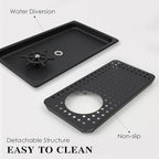 Pitcher Washer, Espresso Washer, Drainage and Drip Tray Stainless Steel Bar Glass Washer is The Sink, and The Cup Spray Washer is The Home Kitchen Hotel Cafe Restaurant (KF27-Silver) - Image 4