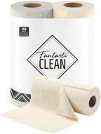 Fantasticlean Kitchen Towels Roll, 40 Sheets, 10''x 10'' (Beige, Grayish) by Fantasticlean
