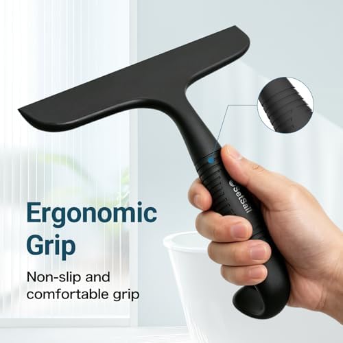 SetSail Shower Squeegee for Glass Doors,One-piece All Silicone Squeegee - Image 5
