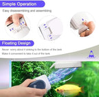 AQQA Aquarium Strong Magnetic Cleaner Brush, Fish Tank Glass Algae Magnet Cleaning Tool Floating Cleaner Scrubber Brush with 2 Detachable Scraper (Blue,S) - Image 6