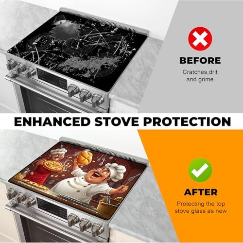 Stove Top Cover for Glass Electric Stove (Pizzas, 30" x 21") - Image 4