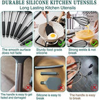 Umite Chef Kitchen Utensil Set, 15pcs Silicone Cooking Utensils - Image 3