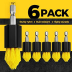 Holikme 6pcs Drill Brush Multi-Purpose & Grout Head,Crevice Cleaning Brush - Image 6