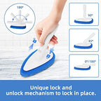 Qaestfy Shower Scrubber Cleaning Brush Combo Bath Tub Tile Cleaner Scrubber Brush with 51'' Adjustable Long Handle Scrub Brush for Bathroom Shower Bathtub Wall Mop Cleaning Scrubbing - Image 4