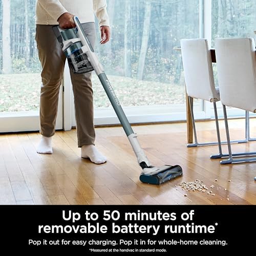 Shark PowerPro Plus Cordless Stick Vacuum, Pure Water, IZ377H - Image 4