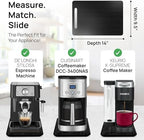 Ibyx Appliance Slider, Sliding Tray for Coffee Maker, 9.5x14 in, Black - Image 5