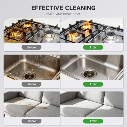 Steam Cleaner for Home, Powerful Steamer for Cleaning, 4Bar Pressure & 15S Instant Heat, Multipurpose Cleaning Steamer with Replacement Heads for Home, Dirt, Grease, Grout, Tile,Floor, Car Detailing - Image 6
