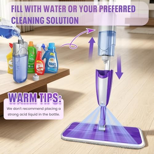 Spray Mop for Hardwood Floors Cleaning with 3 Washable Pads - Image 5