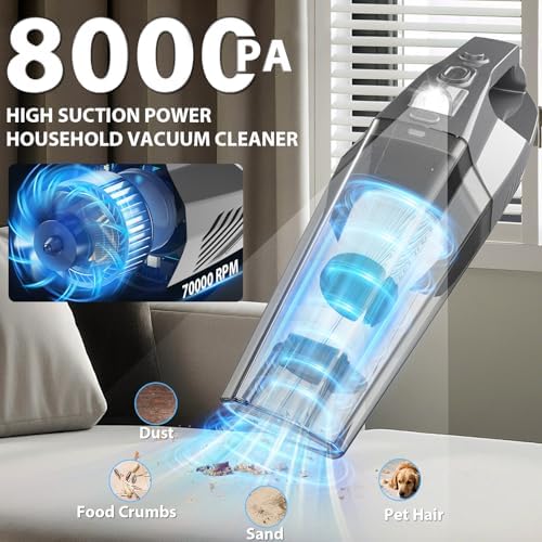 THINKWORK Car Detailing Kit with 8000Pa Vacuum Cordless for Car Cleaning - Image 2