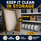 Memory Foam Mattress Vacuum Bag for Moving and Storage, Heavy-Duty Mattress Compression Bag with Adjustable Compression Straps and Dual-Zip Seal (King/Cal-King) - Image 3