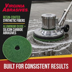Green Floor Maintenance Pads, Deep Cleaning & Light Stripping, 15" - 5 Pack - Image 3