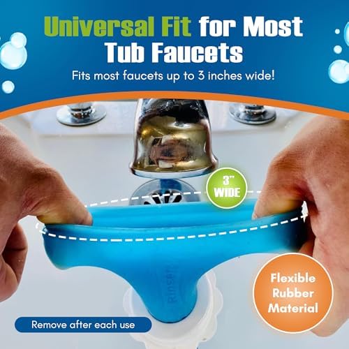 Rinseroo Slip-On Bathtub Faucet Sprayer Attachment, 5 Foot Hose - Image 2