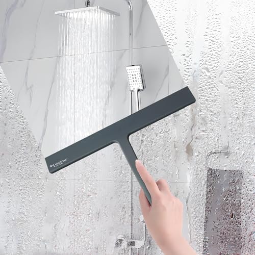 Shower Squeegee for Glass Doors, RICHMIRTH 11" Inch Width Silicone Rubber Blade Squeegee Window Cleaner Tool Squeegee for Shower Glass Doors Bathroom - Image 5