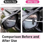 CouTun Car Side Mirror Squeegee, Retractable Car Rearview Mirror Wiper, 38.6in Long Handle Auto Glass Cleaning Tool, Multi-Functional Portable Side Mirror Wiper (Black) - Image 7