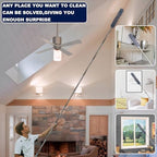 20+ Feet High Reach Duster Kit with 3-14 ft Extension Pole for Cleaning Fan, Spider Web, High Ceiling, Blinds, Furniture, Cars - Cobweb Microfiber Duster // Outdoor & Indoor Extendable Duster - Image 6