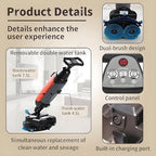 17" Commercial Floor Scrubber Machine with Double Brush Disc Battery-Powered Multi-Functional Floor Buffer Machine 360°Rotation,13000 sqft,360RPM Motor,1-Gal Clean Tank Red - Image 6