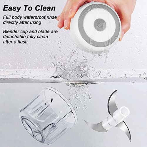 Electric Garlic Chopper, 250ML Vegetable Chopper, Food Chopper - Image 6