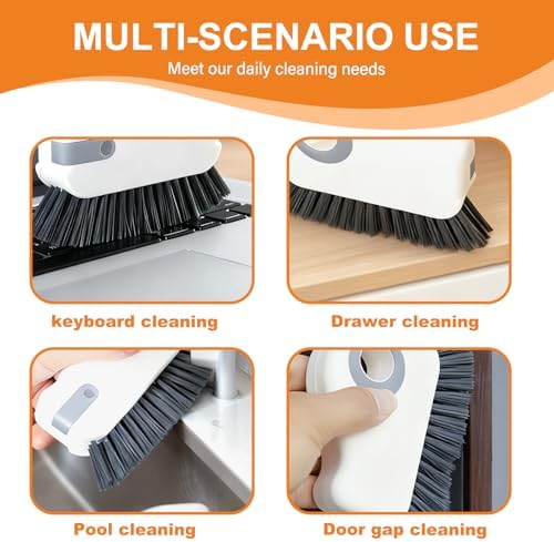 Window Track Cleaner, Groove Cleaning Tool,2 in 1 Crevice Clean Brush - Image 2