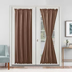 Hiasan French Door Curtains Privacy, Tan, 24W x 72L, 1 Panel by Hiasan