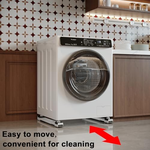 Appliance Rollers Heavy Duty,Max 32in,Second Generation Extendable Appliance Rollers Mobile Washing Machine Base Easily Move Washing Machines, Dryers, Refrigerators, Furniture (White anti fall) - Image 2