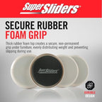 Super Sliders 8-Piece 7" and 3-1/2" Round Reusable Furniture Sliders for Carpet, Anti-Slip Protective Furniture Moving Pads for Beds, Sofas, Dressers, Beige - Image 4