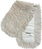 Industrial Dust Mop Kit – Includes 48 Inch White Twisted Closed Loop Mop Head, Wood Handle, and Heavy-Duty Wire Frame – Commercial Grade for Janitorial & Facility Cleaning - Image 5