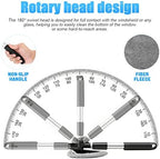 Extendable Car Windshield Cleaning Tool with Microfiber Pads, Gray - Image 3
