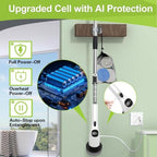 WKY-Electric Spin Scrubber - 10-in-1 Cordless Shower Scrubber & Cleaning Brush with Extendable Handle, 42 in-lbs Ultra High Torque, 2 Speeds, IPX7, LED Display, Smart AI Chip, for Bathroom, Kitchen - Image 4