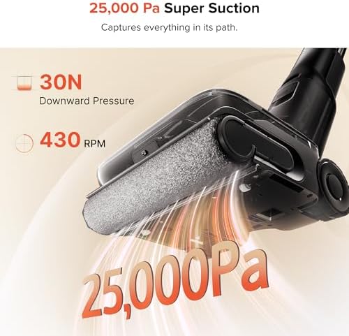 roborock F25 ACE Pro Foam Wet Dry Vacuum Cleaner, 25000Pa Vacuum Mop Combo - Image 3