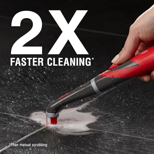 Rubbermaid Reveal Power Scrubber with Multi-Purpose Head, Cordless Electric Battery Powered Scrub Brush, Water Resistant, for Home/Kitchen/Bathroom/Grout/Tile/Shower/Tub - Image 3