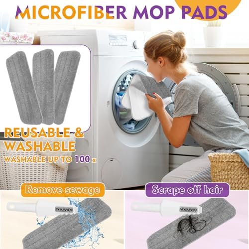 Microfiber Spray Mop for Floor Cleaning with Washable Pads,Dry Wet Use - Image 6