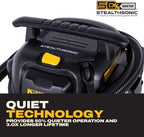 DEWALT Stealthsonic 10 Gallon 5HP Quiet Shop Vacuum Wet and Dry, DXV10P-QTA - Image 3