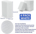 Non Scratch Grillstone Magic Blackstone Block Cleaner Clean Brick Stone Scraper for Removing Stains，Pool, Baking Steel,Oven, Flat Top Cookers, Utensils, Toilet, Hard Skin Callus Remover, 4 pack, White - Image 5