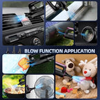 MONOZEL Cordless Handheld Vacuum Cleaner, 18000Pa 2 in 1 Car Vacuum Cleaner&Air Duster, 130W Brushless Motor with 7800mAh Battery, LED Light and Multi-Nozzles, Portable for Car, Home, Office, Pet - Image 5