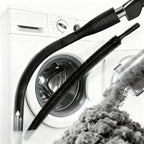 Dryer Vent Cleaner Kit - Universal Vacuum Hose Attachment & Lint Brush, Effectively Clean Clogged Dryer Ducts, Fit Most Vacuums for Dryer, Refrigerator Coils & Behind Appliances (Black) by Unknown