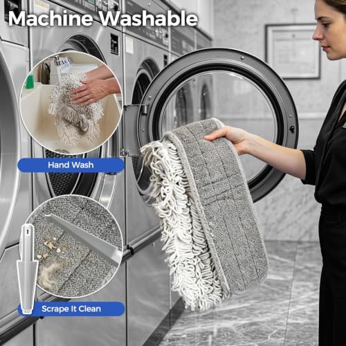 36" Commercial Dust Mop for Floor Cleaning, Heavy Duty Industrial Mop - Image 5