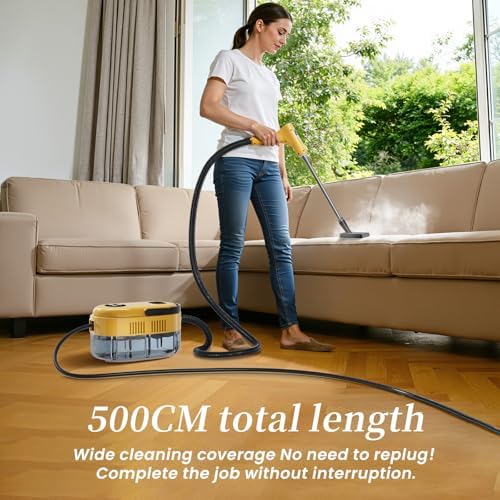 Handheld Steam Cleaner High Pressure Steamer for Deep cleaning 1200ML Steam Cleaning Machine for Home Use With 6 Brushes Cleaning - Image 4
