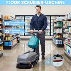 PX4 15" Compact Walk-Behind Floor Scrubber Machine, Commercial - Image 3
