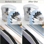 Crevice Cleaning Brush Set Grout Scrub Cleaning Tools 3 Pcs Black/Blue - Image 3