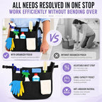 Cleaning Caddy with Wheels and Cleaning Apron, Built-in Hard Support Board - Image 6