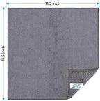 HOMEXCEL Grey Microfiber Cleaning Cloth, Microfiber Towels for Car, 12 Pack - Image 7