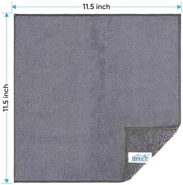 HOMEXCEL Grey Microfiber Cleaning Cloth, Microfiber Towels for Car, 12 Pack - Image 7