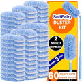 60 Heavy Duty Duster Refills for Swiffer Duster, Large Size, Blue by SoliFairy