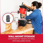 Vacmaster VOMCM205P 1101 2.5-Gal 2 Peak HP Wall Mount Wet/Dry Vac Red - Image 4