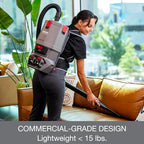 Sanitaire Transport Commercial Cordless Backpack Vacuum with Adjustable Wand, Dual 24V Batteries, Handheld Controls, SC580A. Gray - Image 5