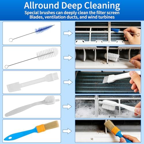 Mini Split Cleaning Kit for Air Conditioner,Wall Mounted Air Conditioner Cleaning Tools Waterproof Cover (3pcs) - Image 2
