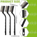 Zhehao 90 Pcs Mini Wire Brushes Set for Cleaning Rust,Solid Color - Image 2